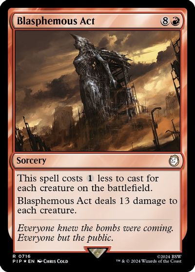 Blasphemous Act (Surge Foil) card art