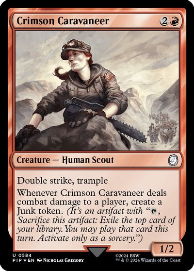 Crimson Caravaneer (Surge Foil) card art
