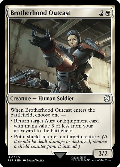 Brotherhood Outcast (Surge Foil) card art