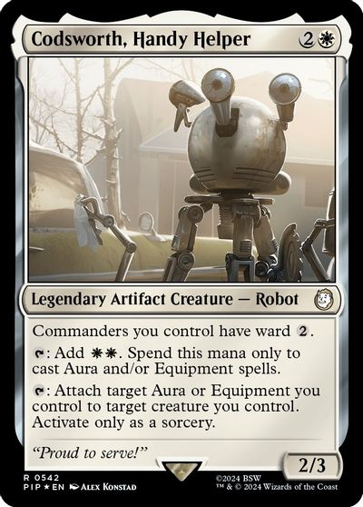 Codsworth, Handy Helper (Surge Foil) card art