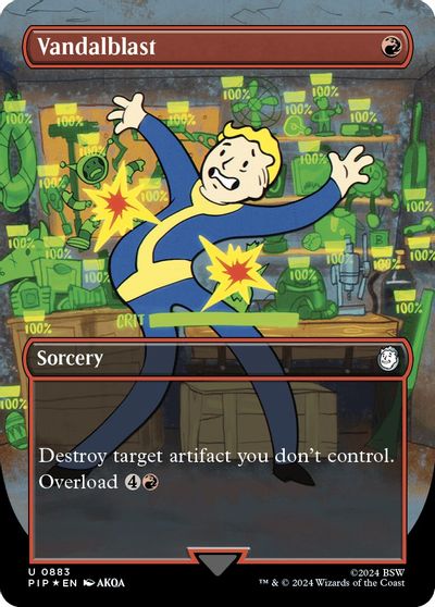 Vandalblast (Borderless) (Surge Foil) card art