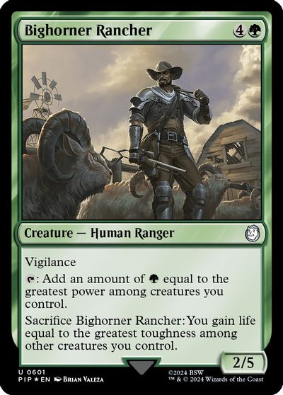 Bighorner Rancher (Surge Foil) card art
