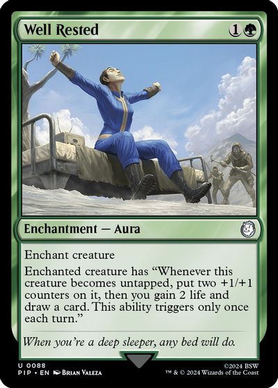 Well Rested card art