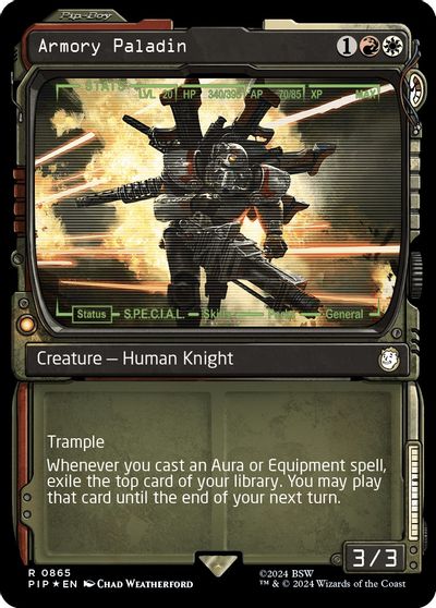 Armory Paladin (Showcase) (Surge Foil) card art