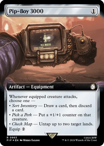 Pip-Boy 3000 (Extended Art) (Surge Foil) card art