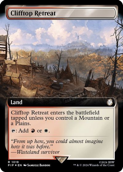 Clifftop Retreat (Extended Art) (Surge Foil) card art