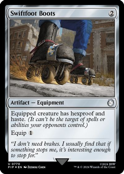 Swiftfoot Boots (Surge Foil) card art