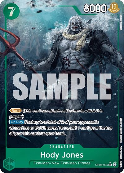Hody Jones (035) (Alternate Art) card art