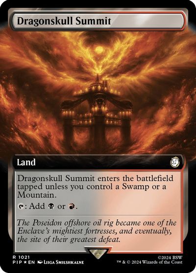 Dragonskull Summit (Extended Art) (Surge Foil) card art