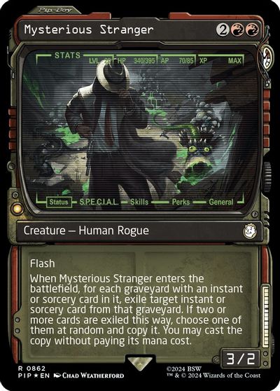 Mysterious Stranger (Showcase) (Surge Foil) card art