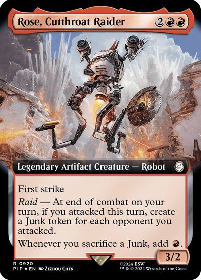 Rose, Cutthroat Raider (Extended Art) (Surge Foil) card art