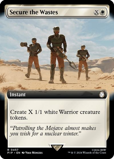 Secure the Wastes (Extended Art) card art