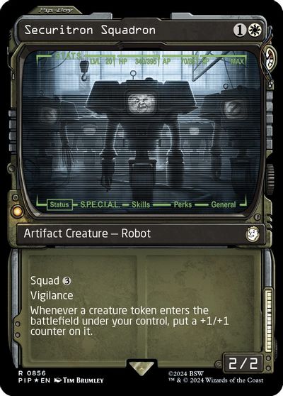Securitron Squadron (Showcase) (Surge Foil) card art