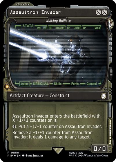 Assaultron Invader - Walking Ballista (Showcase) (Surge Foil) card art