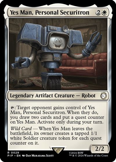 Yes Man, Personal Securitron card art