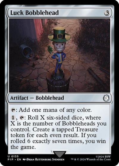 Luck Bobblehead card art