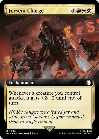 Fervent Charge (Extended Art) (Surge Foil) card art
