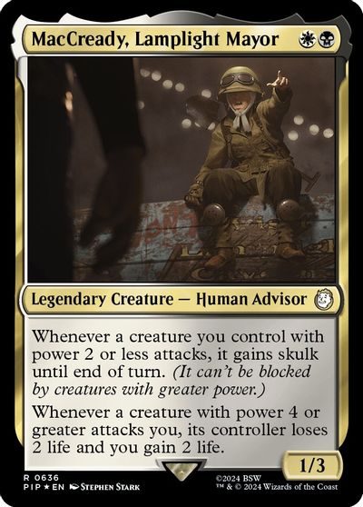 MacCready, Lamplight Mayor (Surge Foil) card art