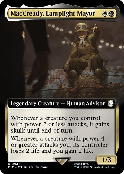 MacCready, Lamplight Mayor (Extended Art) (Surge Foil) card art