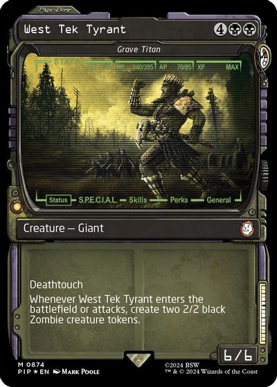 West Tek Tyrant - Grave Titan (Showcase) (Surge Foil) card art