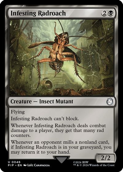 Infesting Radroach card art