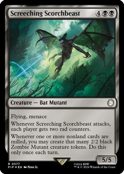 Screeching Scorchbeast (Surge Foil) card art