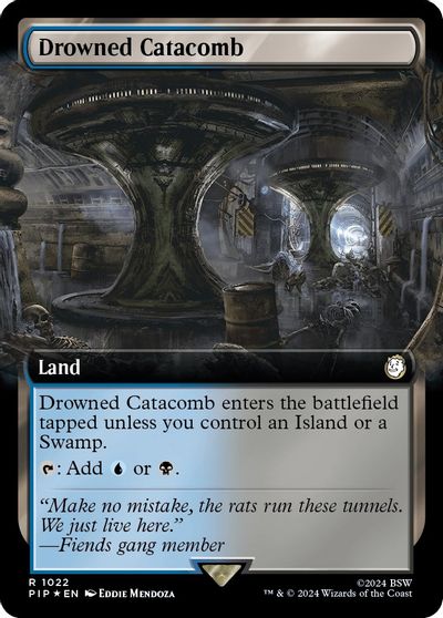 Drowned Catacomb (Extended Art) (Surge Foil) card art