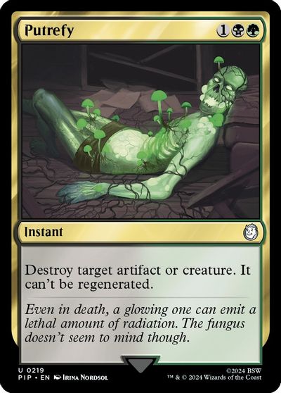 Putrefy card art