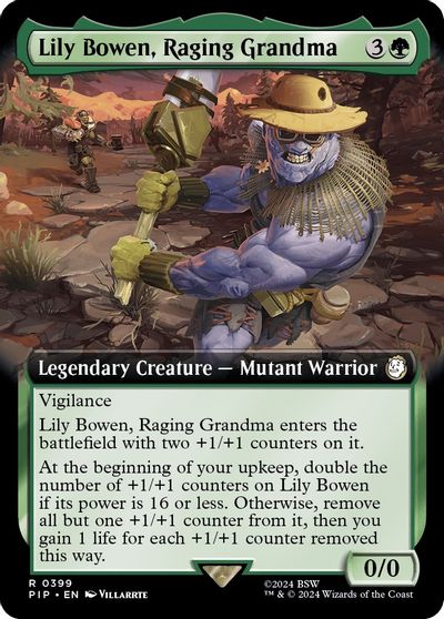 Lily Bowen, Raging Grandma (Extended Art) card art