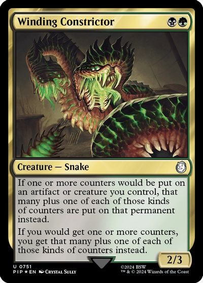 Winding Constrictor (Surge Foil) card art