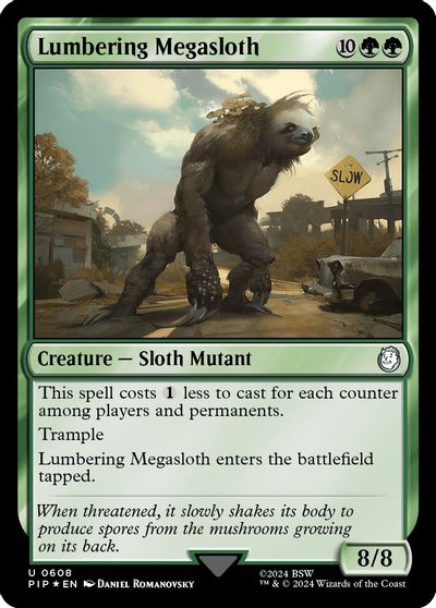 Lumbering Megasloth (Surge Foil) card art