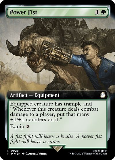 Power Fist (Extended Art) (Surge Foil) card art