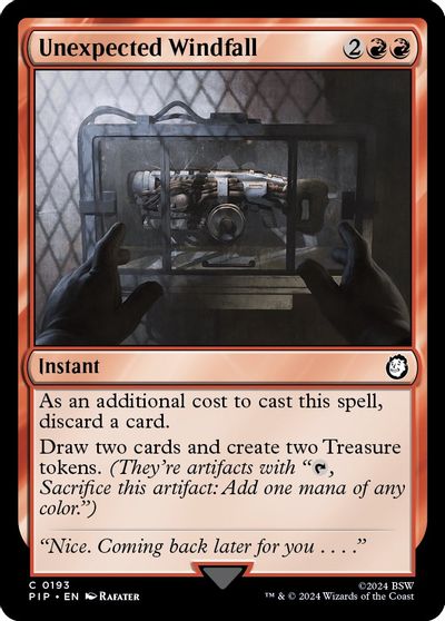 Unexpected Windfall card art