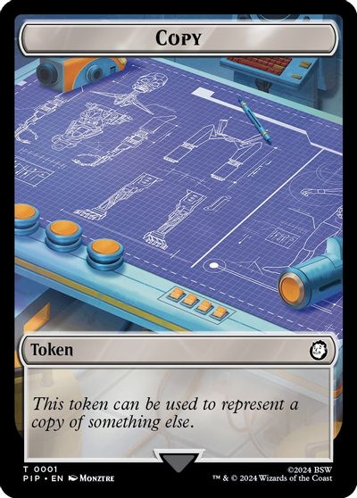Copy // Junk Double-Sided Token card art