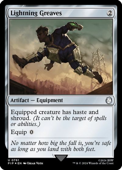 Lightning Greaves (Surge Foil) card art