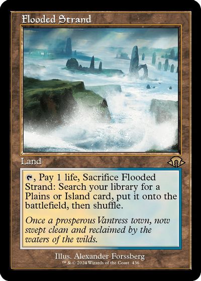 Flooded Strand (Retro Frame) card art