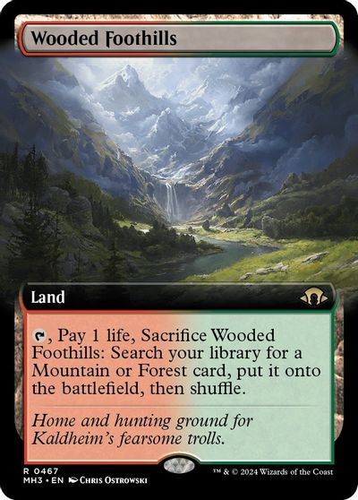 Wooded Foothills (Extended Art) card art