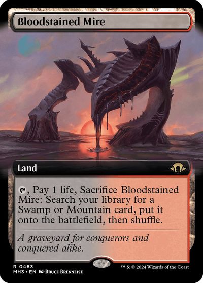 Bloodstained Mire (Extended Art) card art
