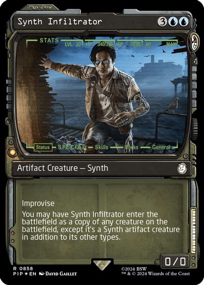 Synth Infiltrator (Showcase) (Surge Foil) card art