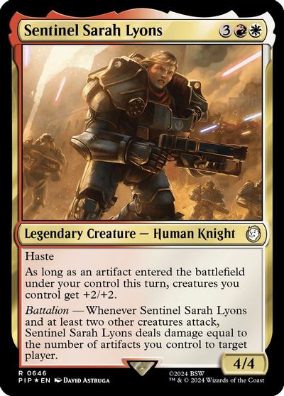 Sentinel Sarah Lyons (Surge Foil) card art