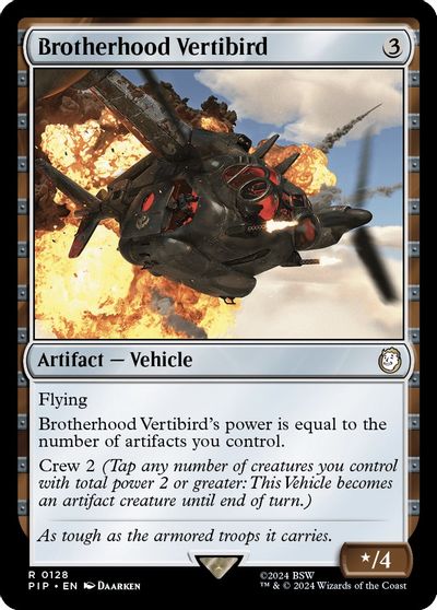 Brotherhood Vertibird card art