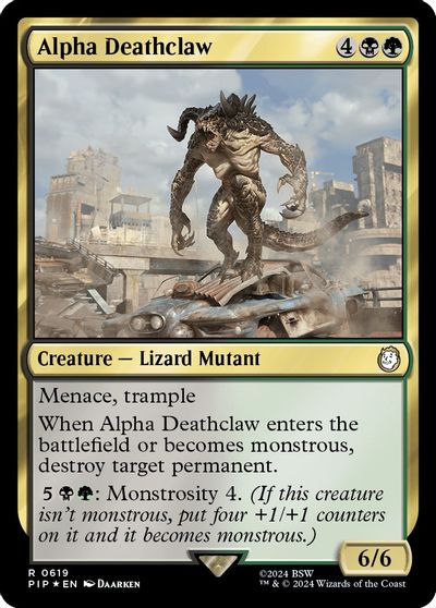 Alpha Deathclaw (Surge Foil) card art