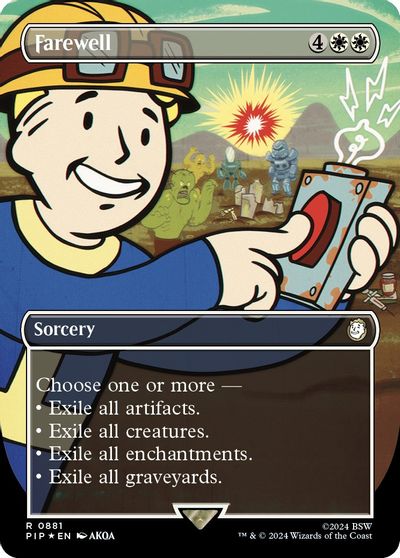 Farewell (Borderless) (Surge Foil) card art