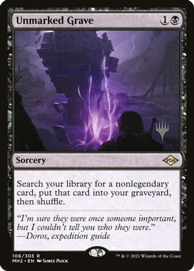 Unmarked Grave card art
