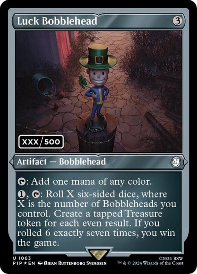 Luck Bobblehead (Serial Numbered) card art