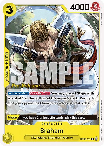 Braham card art