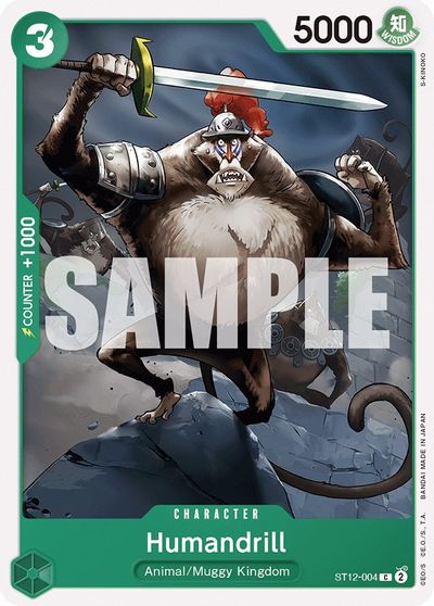 Humandrill card art