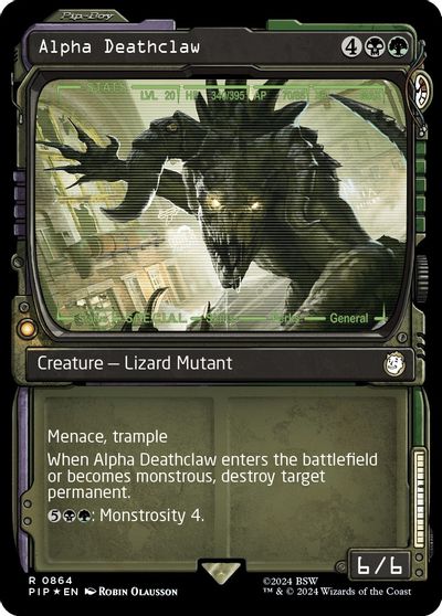 Alpha Deathclaw (Showcase) (Surge Foil) card art