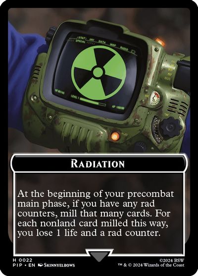 Radiation // Warrior Double-Sided Token card art