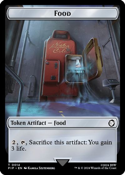 Food (0014) // Alien Double-Sided Token card art
